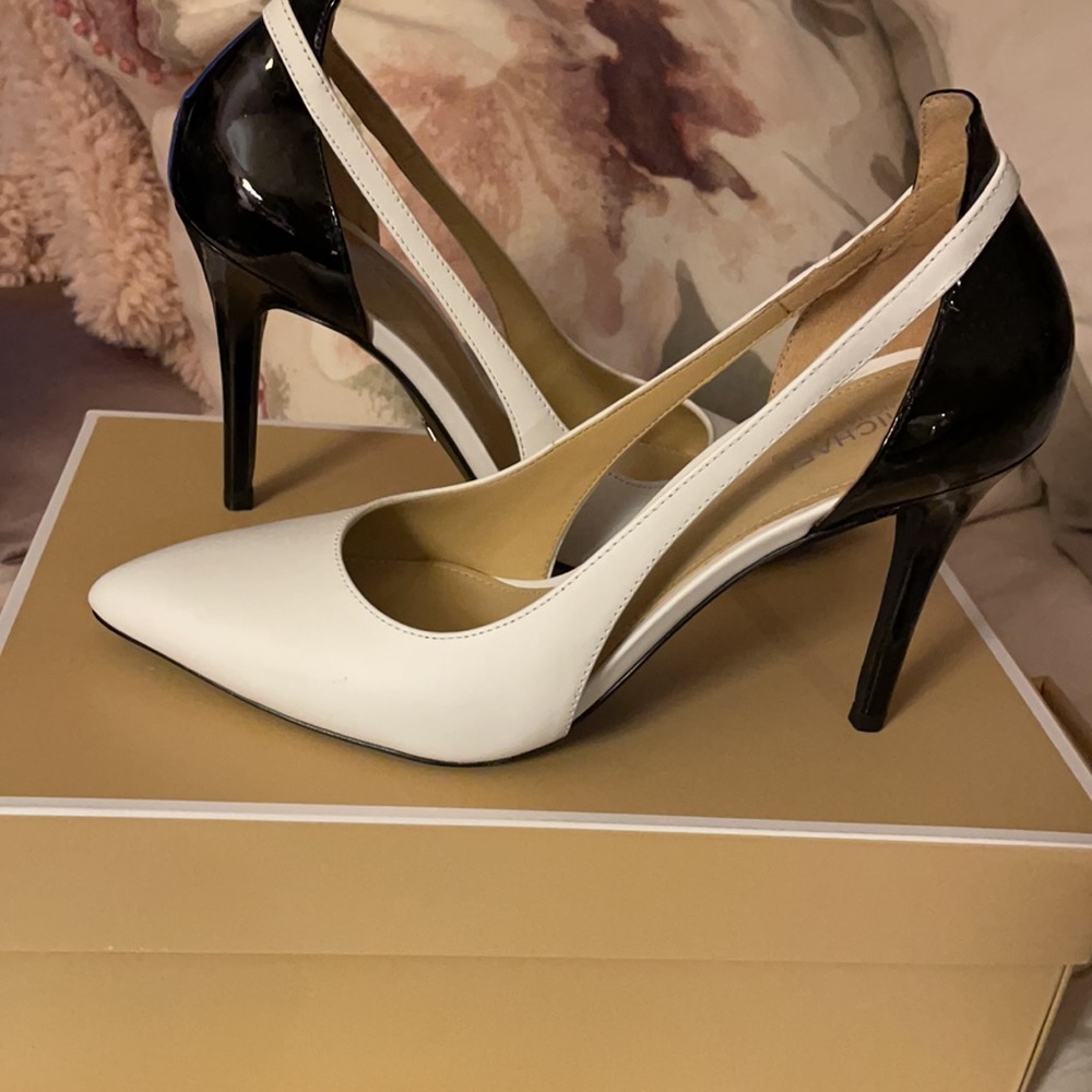 Michael Kors with heels worn once like new!!